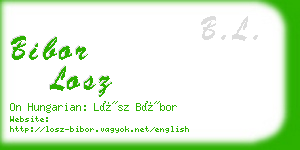 bibor losz business card